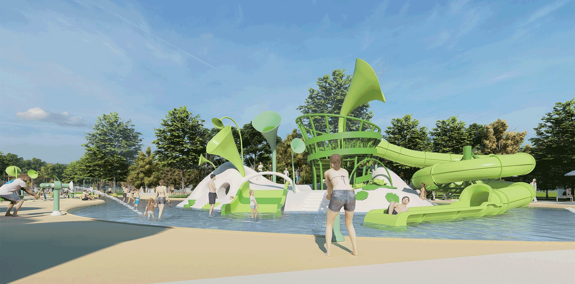 Frogpond Theme Outdoor Playground