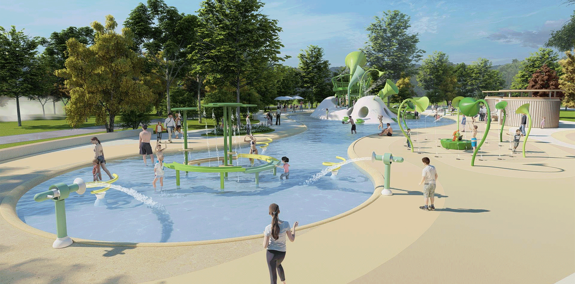 Frogpond Theme Outdoor Playground