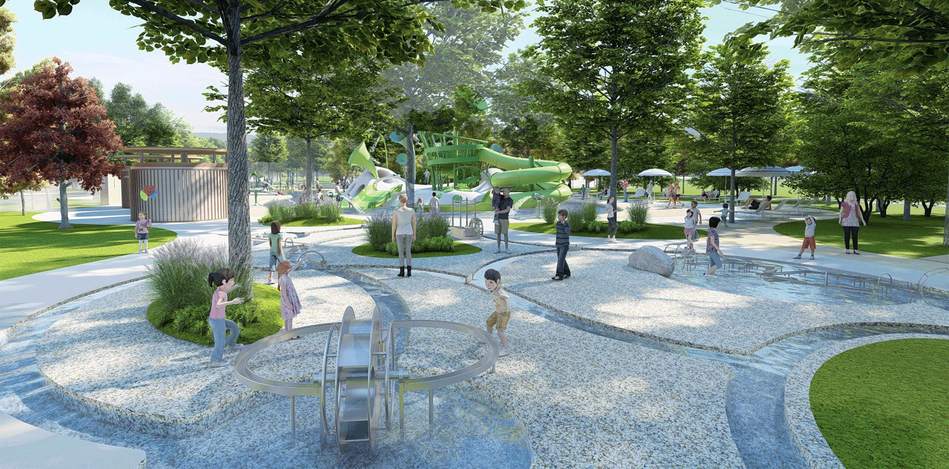 Frogpond Theme Outdoor Playground