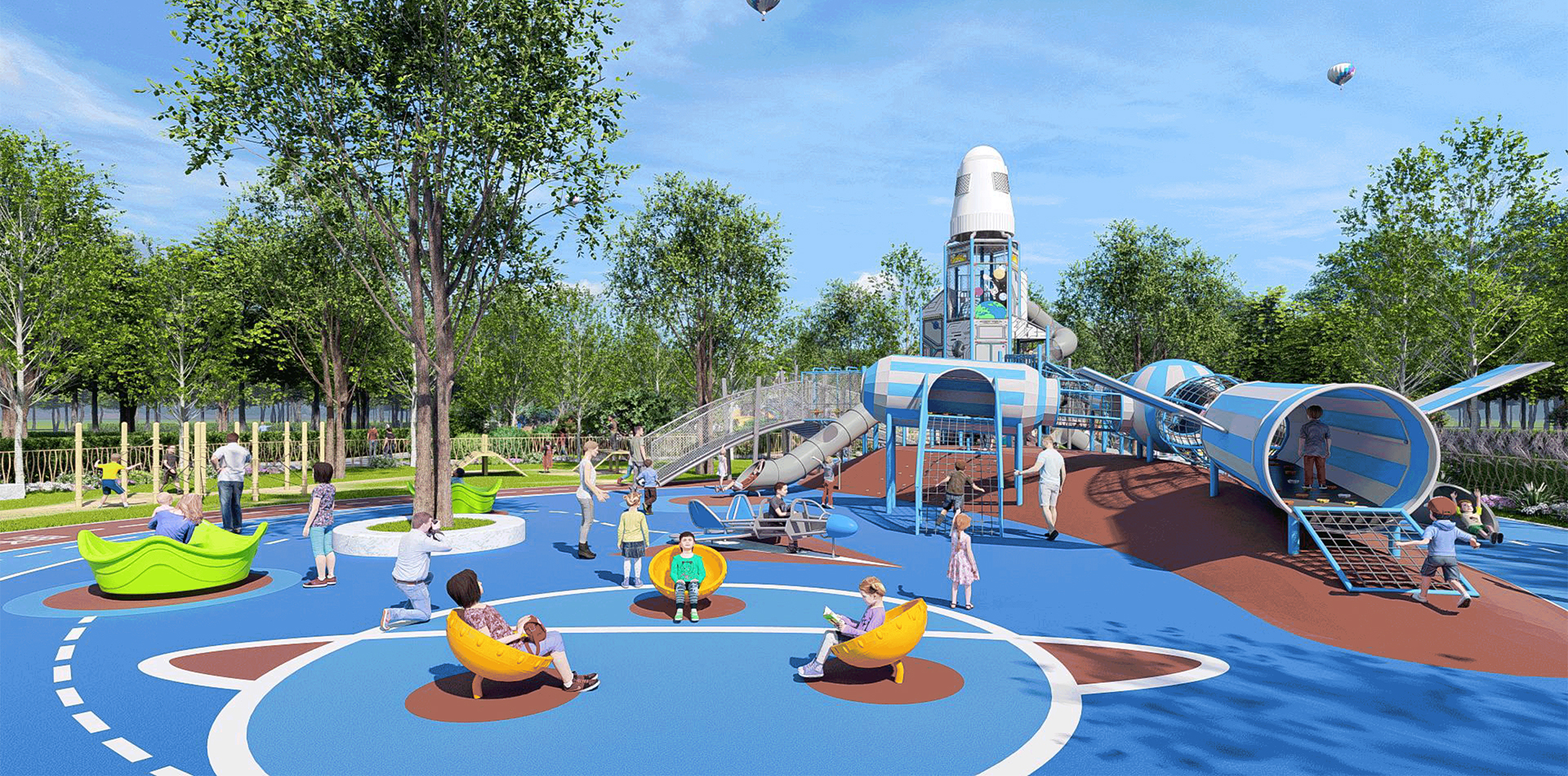 General Aviation Themed Park Playground