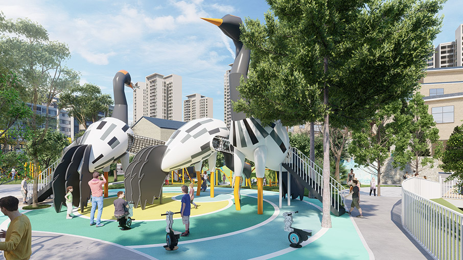 Baojing County White Crane Children’s Park Design