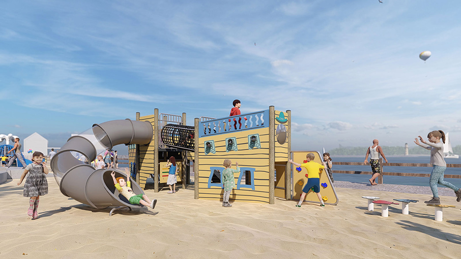 Zhuhai Guishan Island Yiwan Beach Children's Playground
