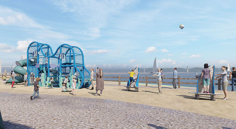 Zhuhai Guishan Island Yiwan Beach Children's Playground