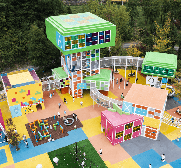 Building Blocks Outdoor Playground