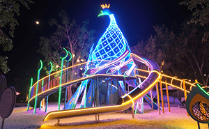 Yunnan white elephant & Peacock Playground